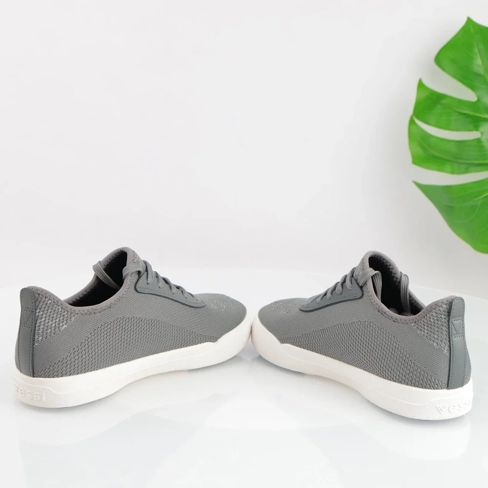 Vessi Womens Weekend Sneakers Size 9 Waterproof Gray Lace Up Comfort Shoes Low